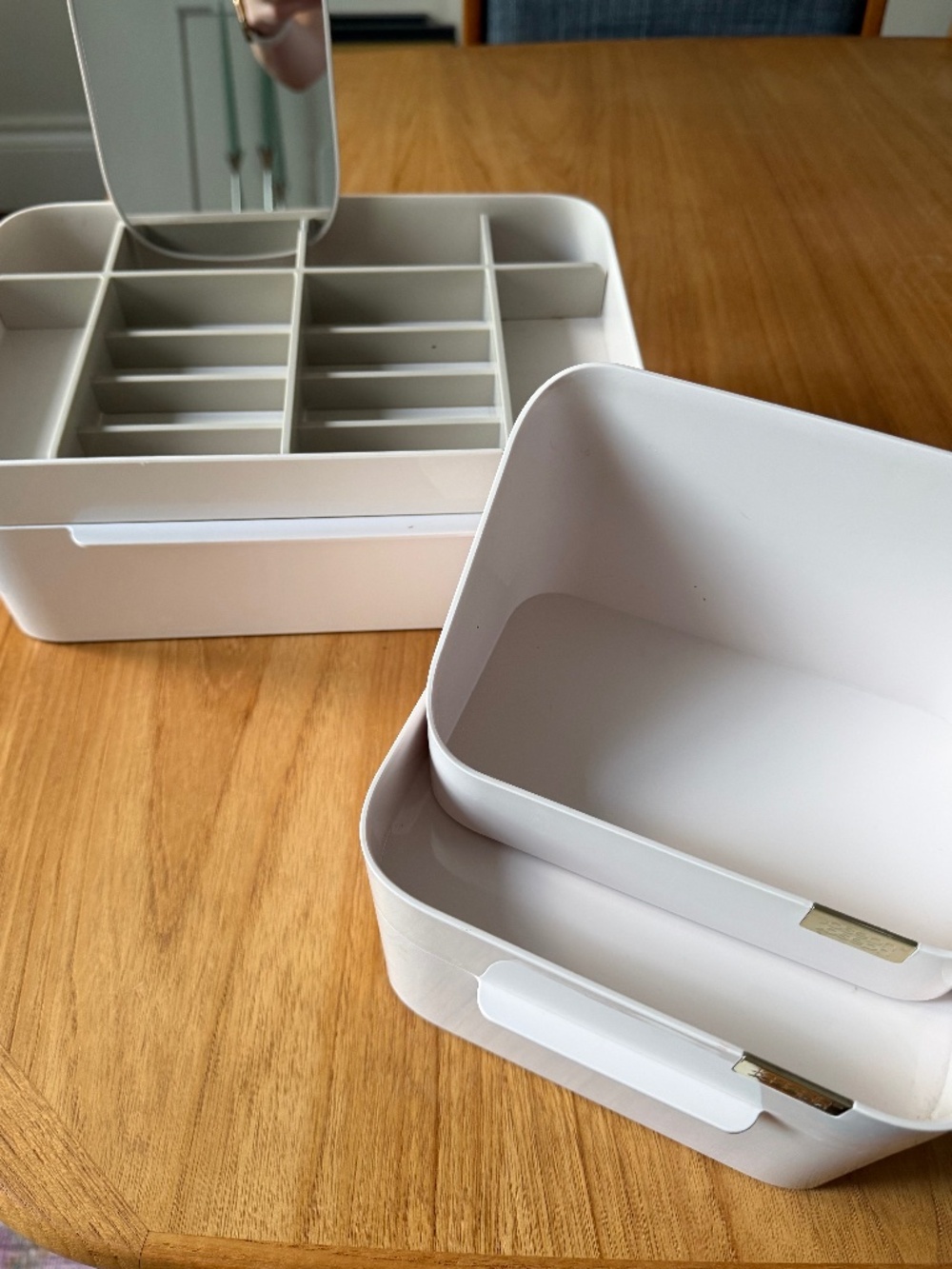 Joseph Joseph Viva Cosmetic Organizers + Removable Mirror | 2-Piece Set